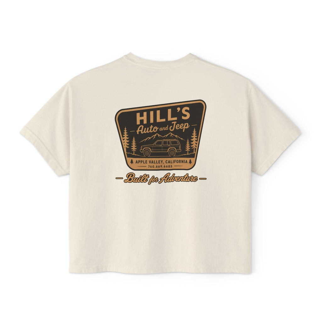Hill's Auto & Jeep Boxy Tee - Women's Crop Shirt
