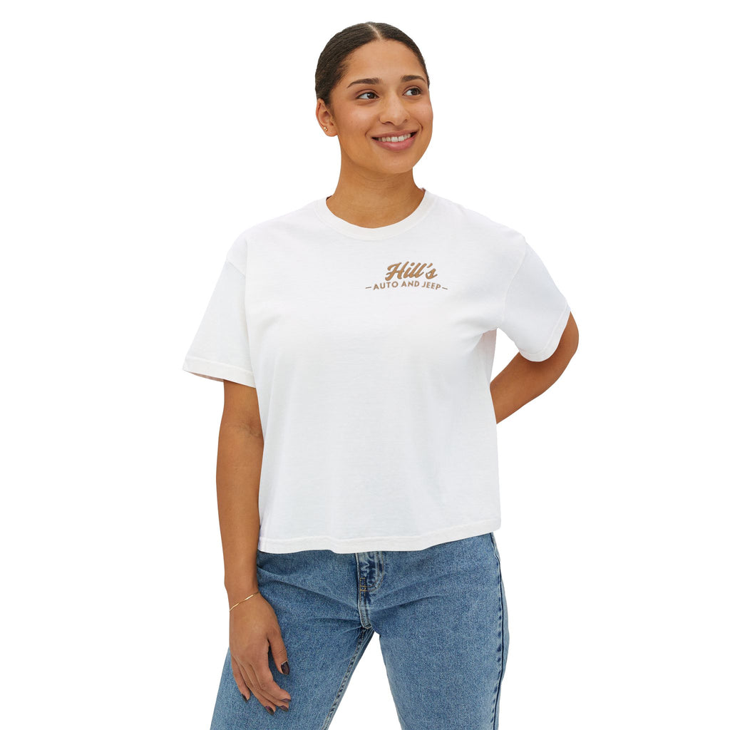 Hill's Auto & Jeep Boxy Tee - Women's Crop Shirt