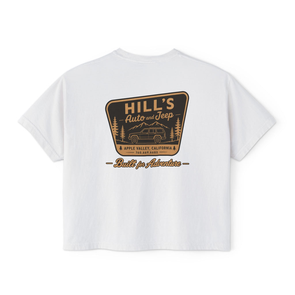 Hill's Auto & Jeep Boxy Tee - Women's Crop Shirt
