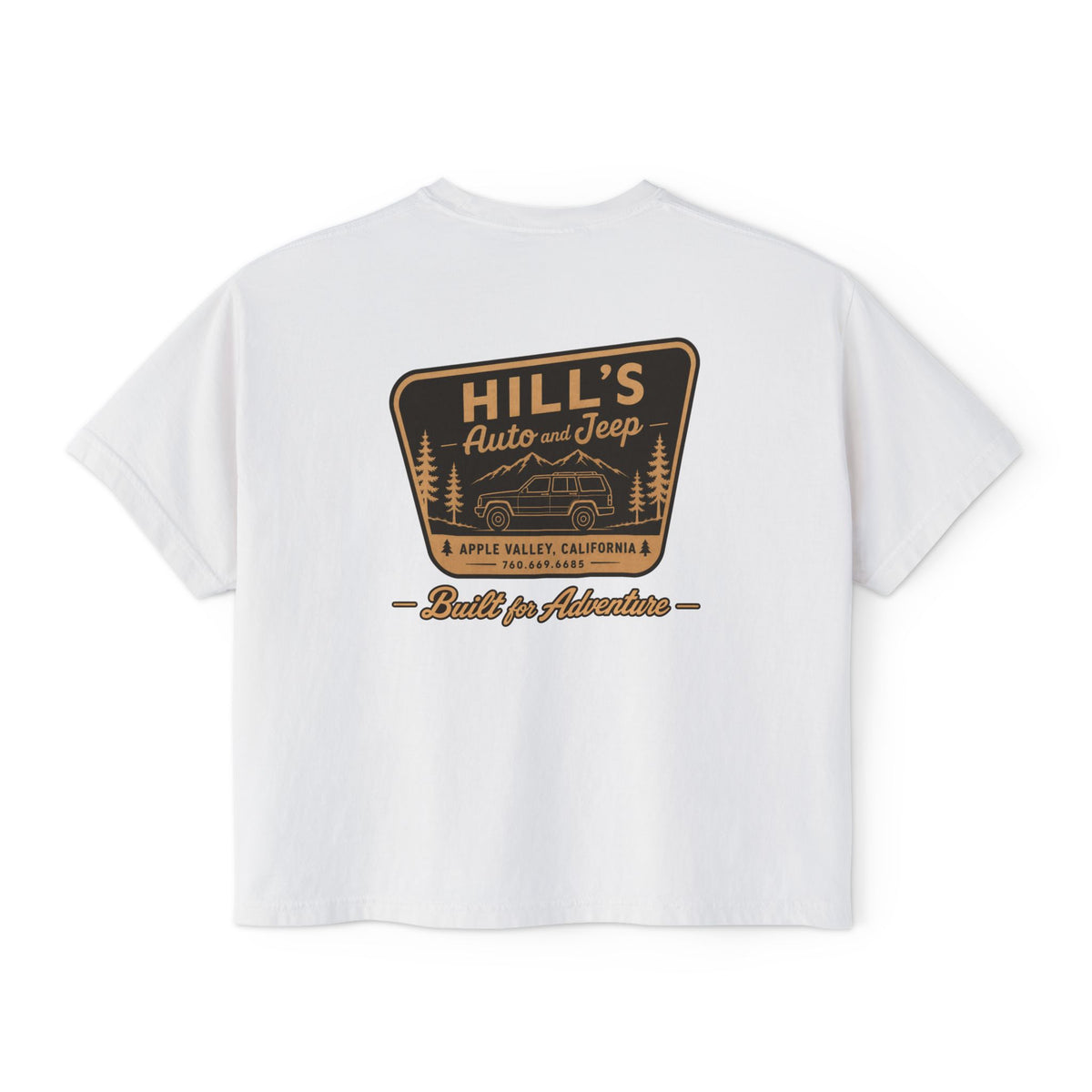Hill's Auto & Jeep Boxy Tee - Women's Crop Shirt