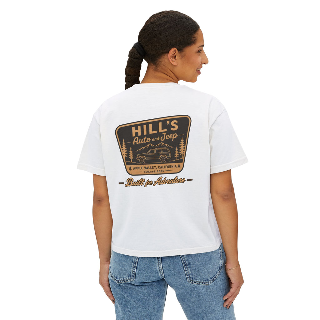 Hill's Auto & Jeep Boxy Tee - Women's Crop Shirt