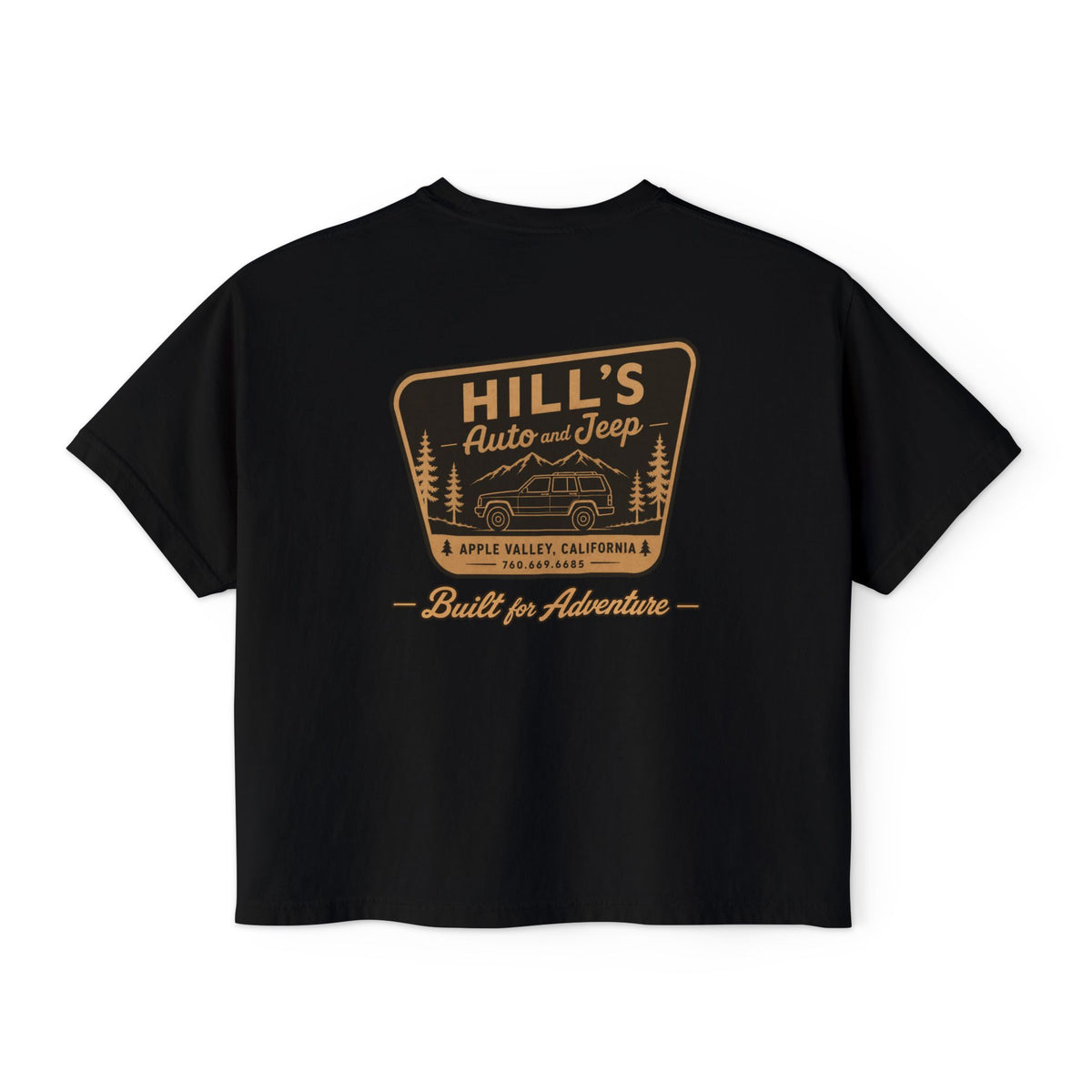 Hill's Auto & Jeep Boxy Tee - Women's Crop Shirt