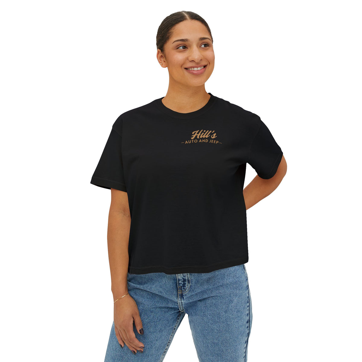 Hill's Auto & Jeep Boxy Tee - Women's Crop Shirt