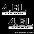 Jeep Stroker 4.6L Engine Decal - Set of 2
