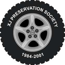 XJ Preservation Society Wheel Stickers