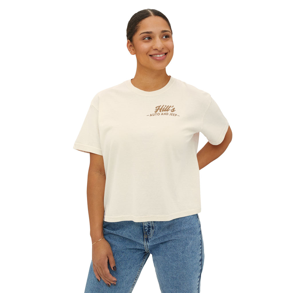 Hill's Auto & Jeep Boxy Tee - Women's Crop Shirt