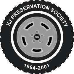 XJ Preservation Society Wheel Stickers