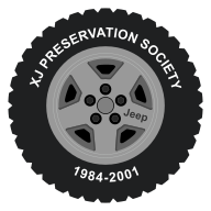 XJ Preservation Society Wheel Stickers