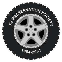 XJ Preservation Society Wheel Stickers