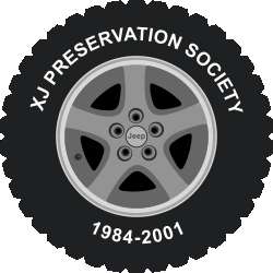 XJ Preservation Society Wheel Stickers
