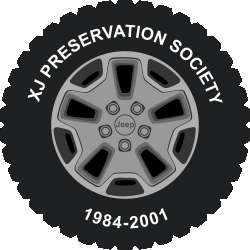 XJ Preservation Society Wheel Stickers