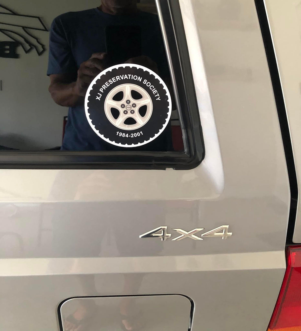 XJ Preservation Society Wheel Stickers