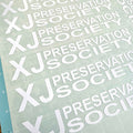 XJ Preservation Society Transfer Decal