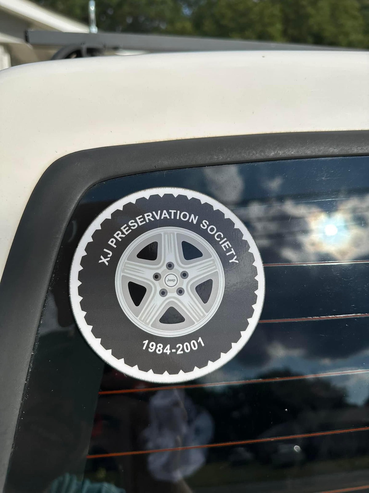 XJ Preservation Society Wheel Stickers