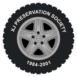 XJ Preservation Society Wheel Stickers
