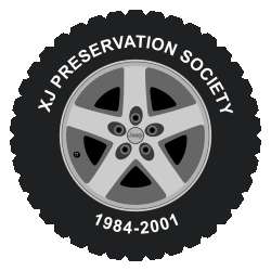 XJ Preservation Society Wheel Stickers