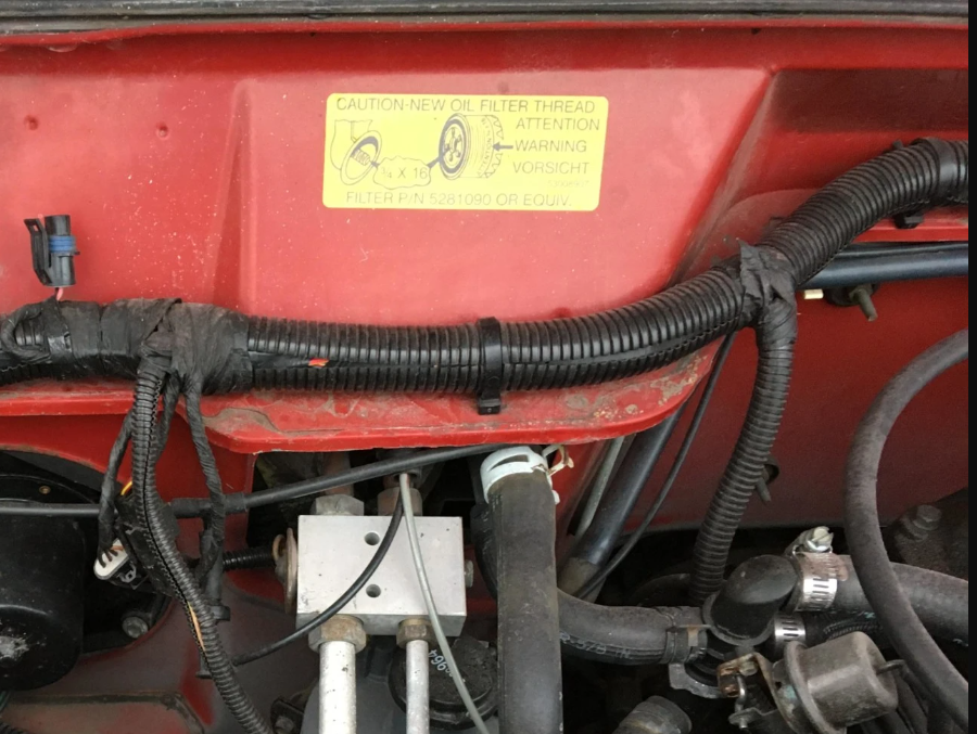 Oil Filter Warning