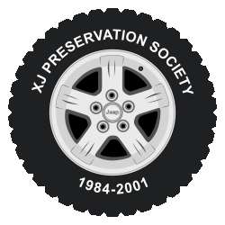 XJ Preservation Society Wheel Stickers