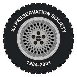 XJ Preservation Society Wheel Stickers