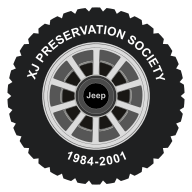 XJ Preservation Society Wheel Stickers