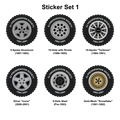 XJ Preservation Society Wheel Stickers