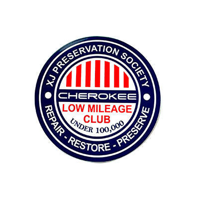 XJ Preservation Society Mileage Club Decals