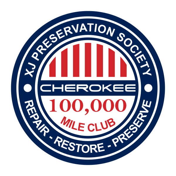 XJ Preservation Society Mileage Club Decals